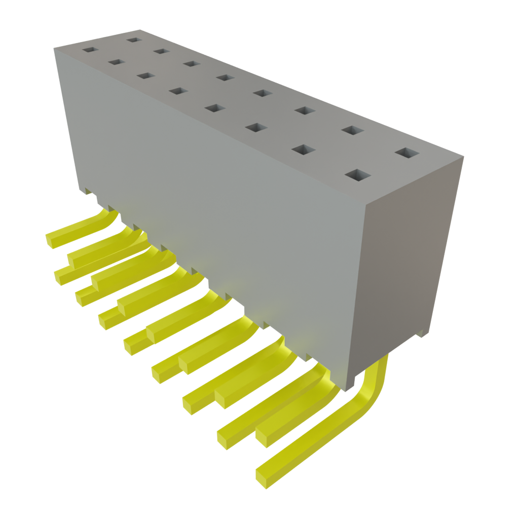Samtec-TMM-108-01-F-D-RA Connector Headers and PCB Receptacles Conn Unshrouded Header HDR 16 POS 2mm Solder RA Side Entry Thru-Hole Bulk