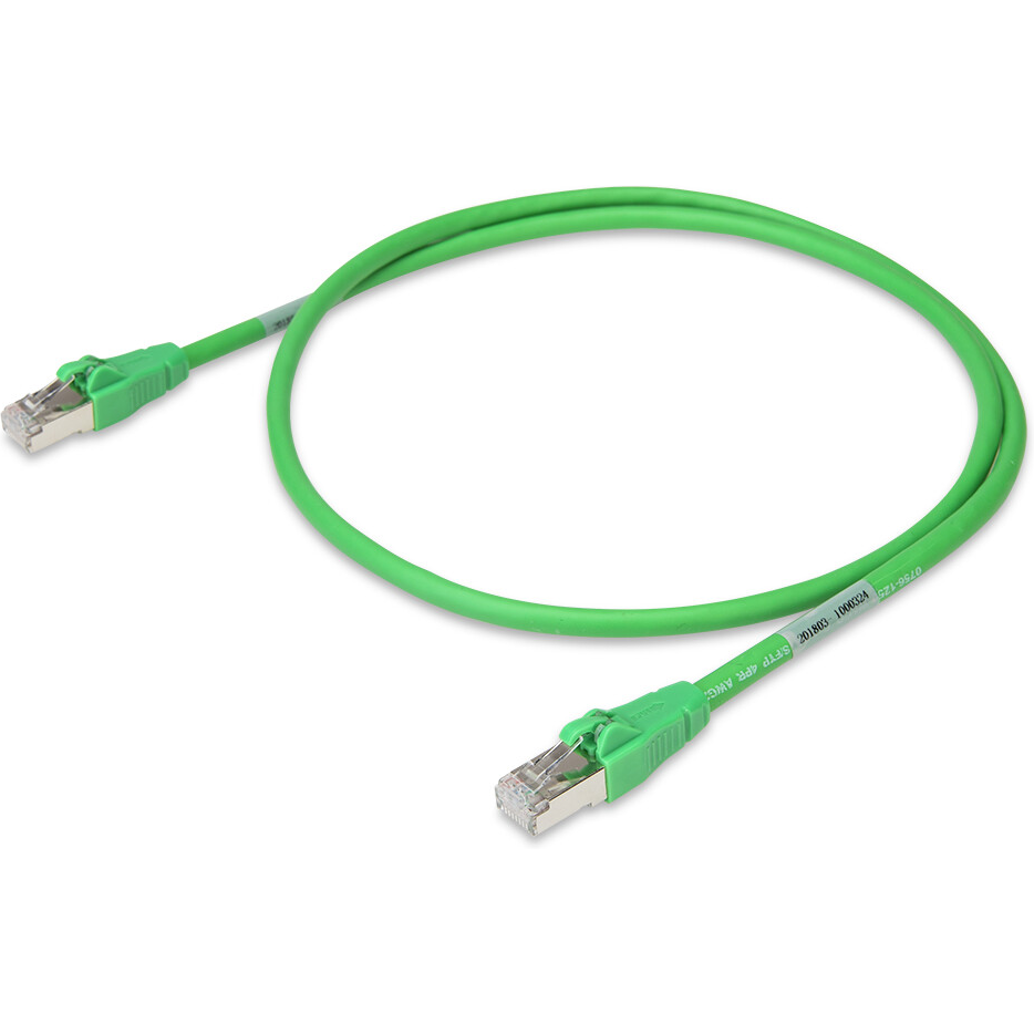 WAGO-756-1250/1023-030 Montajes de cables, otros ETHERNET cable Cat. 6A RJ45, axial locking RJ45, axial locking Length 3 m