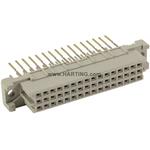 HARTING-09232486862 Steckverbinder, Mutterplatine DIN 41612 Connector, Wave Solder Connection