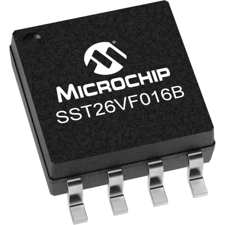 Microchip Technology-SST26VF016BT-104I/SM Flash NOR Flash Serial (SPI, Dual SPI, Quad SPI) 3V/3.3V 16M-bit 16M/8M/4M x 1/2-bit/4-bit 8ns 8-Pin SOIJ T/R