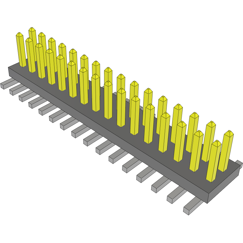 Samtec-FTS-116-01-FM-DV Piastre connettori e prese PCB Conn Unshrouded Header HDR 32 POS 1.27mm Solder ST Top Entry SMD Tube