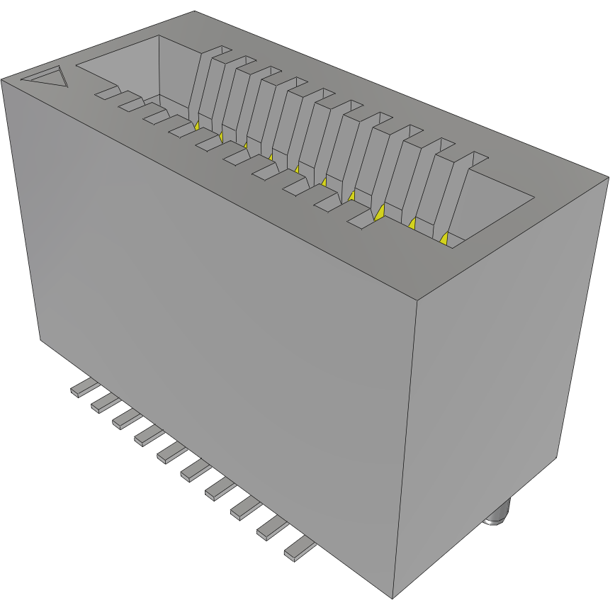Samtec-MEC1-110-02-L-D-NP-A Steckverbinder, Kartenrand Conn Card Edge SKT 20 POS 1mm Solder ST SMD Tube