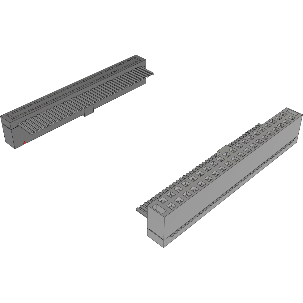 Samtec-HCSD-20-D-02.00-01-N-R Flachband Kabelbaugruppen Cable Assembly 0.05m 28AWG 2.54mm 40 to 40 POS IDC Connector to IDC Connector F-F Bulk