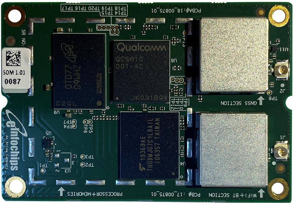 eInfochips Limited-EIC-QCS610-205 Sistema su moduli - SOM SOM with Core Processor 16GB RAM