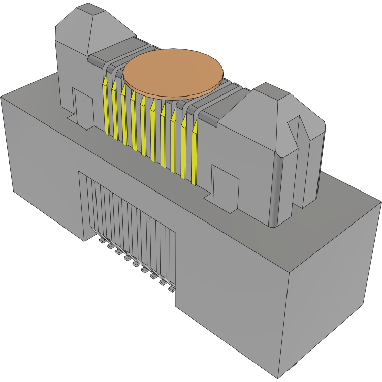 Samtec-ERM5-010-05.0-L-DV-WT-K-TR Steckverbinderleisten und Leiterplattenbuchsen Conn High Speed Edge Rate Terminal Strip HDR 20 POS 0.5mm Solder ST SMD T/R
