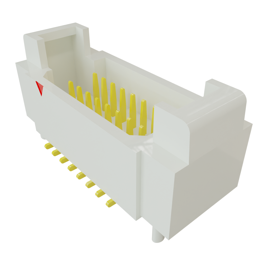 Samtec-T1M-08-GF-DV 连接器插头及 PCB 插座 Conn Shrouded Header (4 Sides) HDR 16 POS 1mm Solder ST Top Entry SMD Micro Mate™ T/R