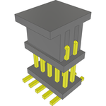 Conn Board Stacker HDR 10 POS 1.27mm Solder ST Top Entry SMD FLEX STACK™ T/R