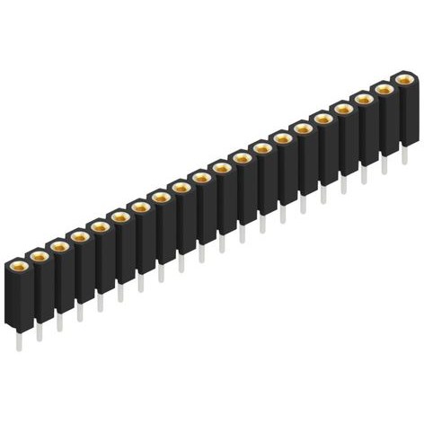 Fischer Elektronik-BL 5/20/Z Steckverbinderleisten und Leiterplattenbuchsen Conn Socket Strip SKT 20 POS 2.54mm Solder