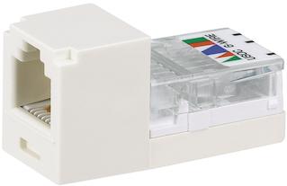 Panduit-CJ66UEIY Connector Telephone and Telecom Conn RJ-45 F 6 POS IDT ST Cable Mount 6 Terminal 1 Port Cat 3