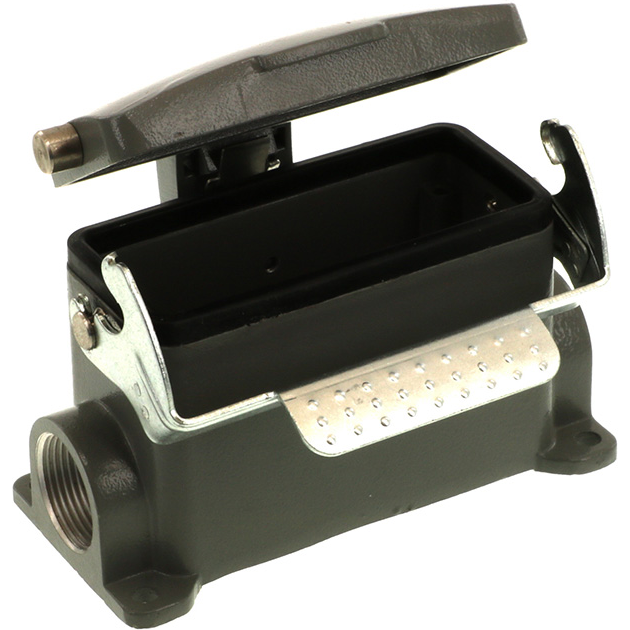 Molex-7816.6366.0 Adaptadores de manguitos ajustables Housing 90° 16 Shell Size Polyester Powder Die Cast Aluminum GWconnect®