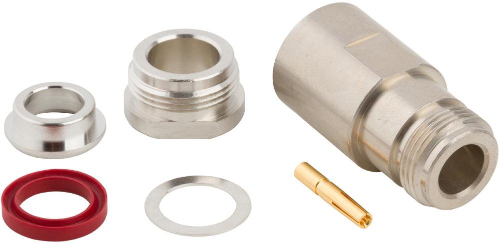 Amphenol RF-172116 Connector RF Conn Type N 0Hz to 11GHz 50Ohm Clamp ST Cable Mount F Gold