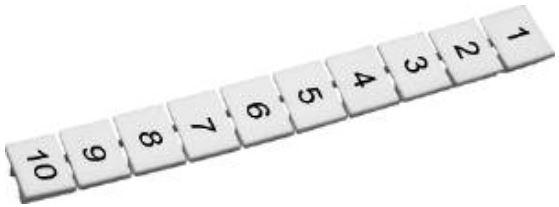 Altech Corporation-MT6/V-L Accesorios del conector Connector Accessories Marking Tag Straight White