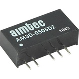 Aimtec-AM3D-0505DZ DC to DC Converter and Switching Regulator Module Module DC-DC 5VIN 2-OUT -5V/5V -0.3A/0.3A 3W 5-Pin SIP