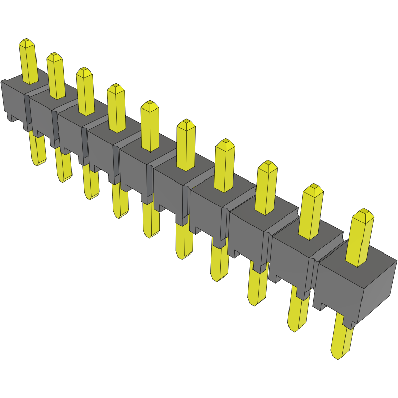 Samtec-TSW-110-05-L-S Cabezales del conector y receptáculos PCB Conn Unshrouded Header HDR 10 POS 2.54mm Solder ST Top Entry Thru-Hole Bulk
