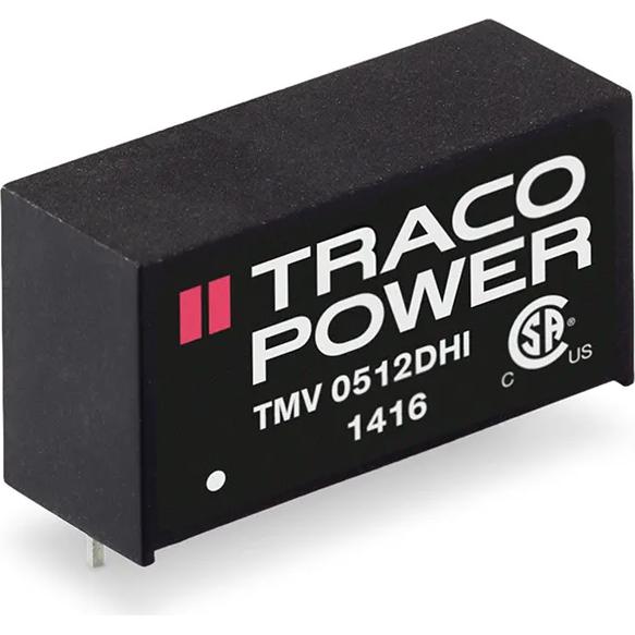 Traco Power-TMV 2412SHI DC to DC Converter and Switching Regulator Module Module DC-DC 24VIN 1-OUT 12V 0.084A 1W 4-Pin SIP Module