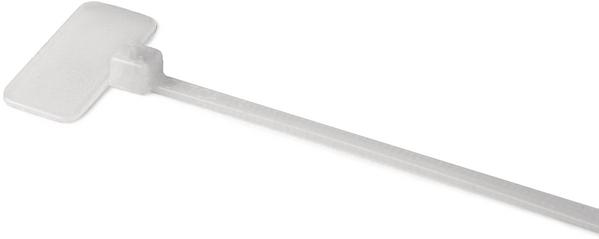 HellermannTyton-IT18FL9C2 Kabelbinder Cable Ties, Clip Tie Polyamide 6/6 Natural 19mm 80N Pack