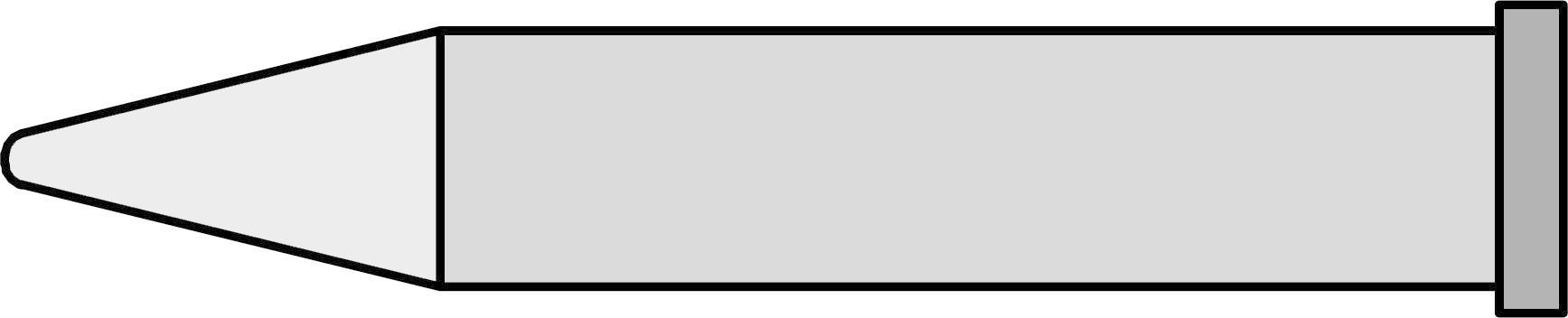 Weller Tools-T0054471499 Tools Other XTO, .039In X 1.437In Reach, Long Conical Tip, For Wp120 Soldering