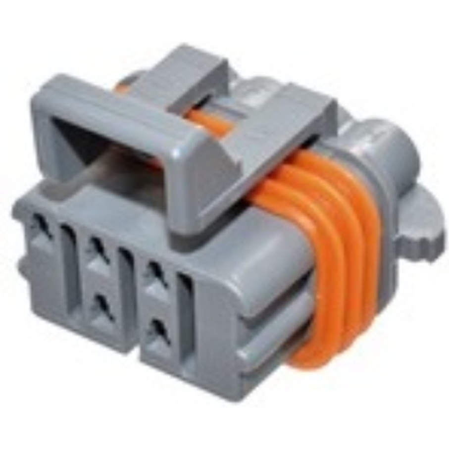 Delphi-12052600 Gaine de câblage de raccordement discret Conn Housing F 8 POS Crimp ST Cable Mount Medium Gray