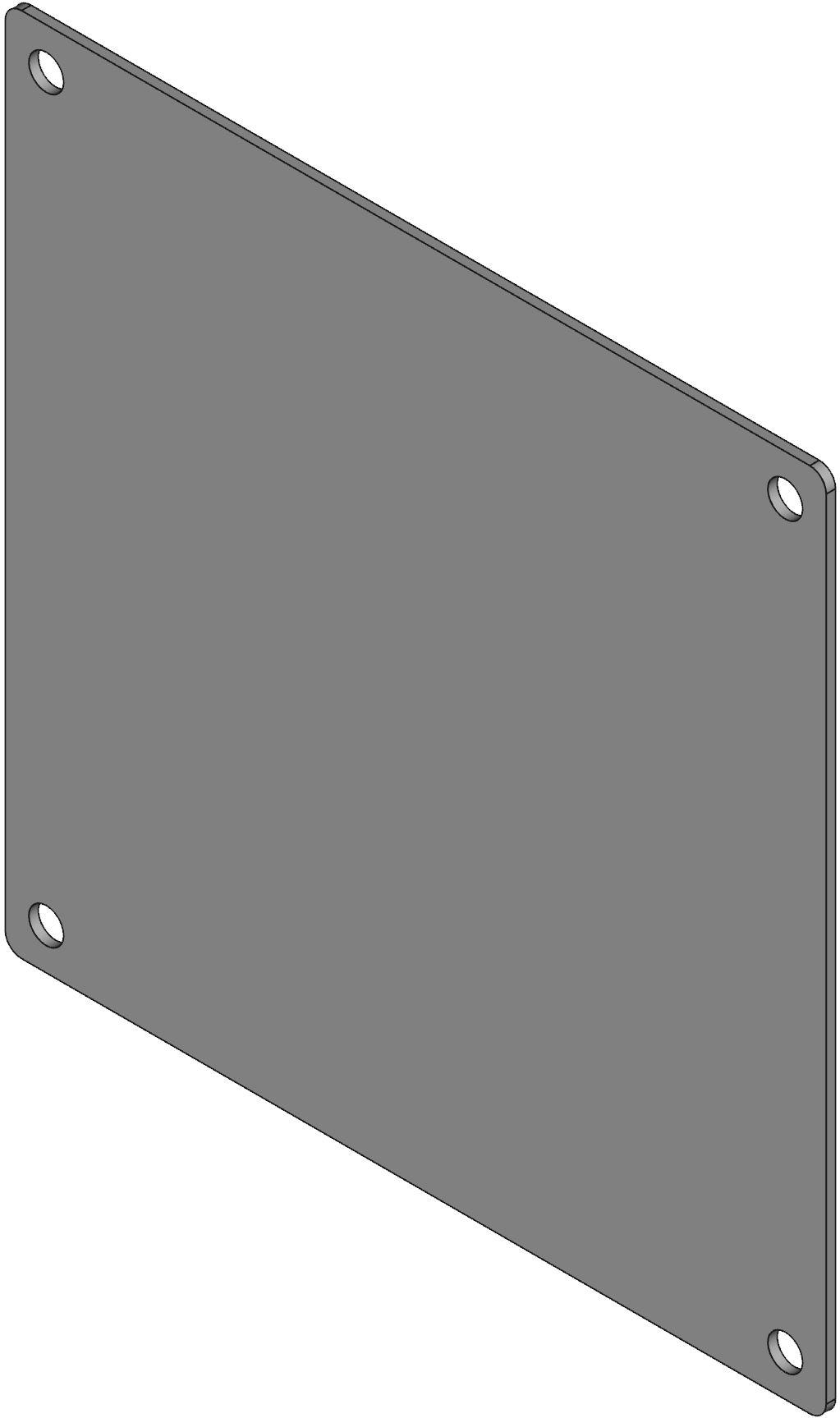 Hammond Manufacturing-N1JP88 null Steel White Panel, 159mm Product Length, 159mm Product Depth