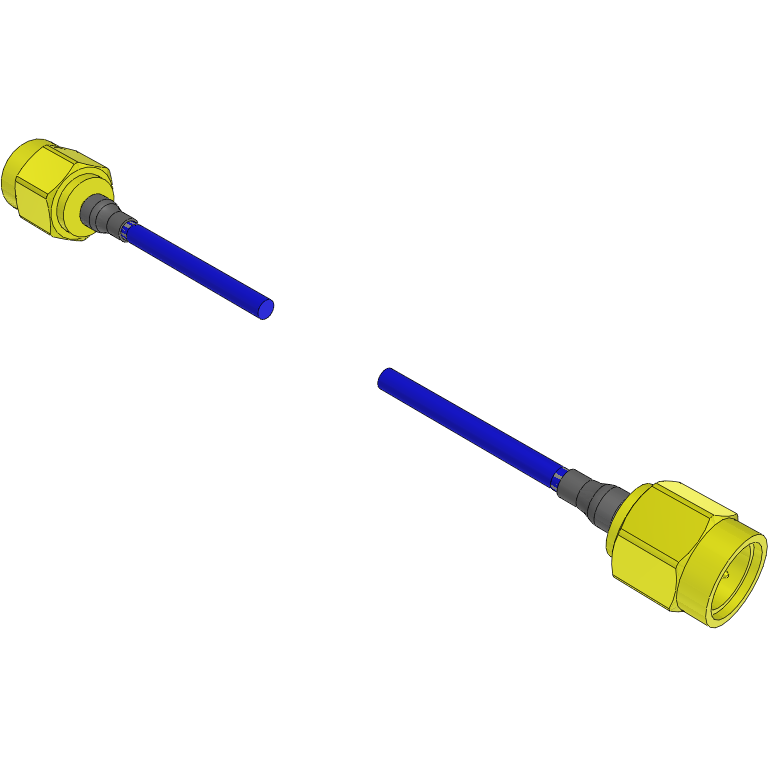 Samtec-RF405-01SP1-01SP1-0178 Kabelbaugruppen Koaxial Cable Assembly Coaxial 0.178m 24AWG SMA to SMA PL-PL Solutionator Bag