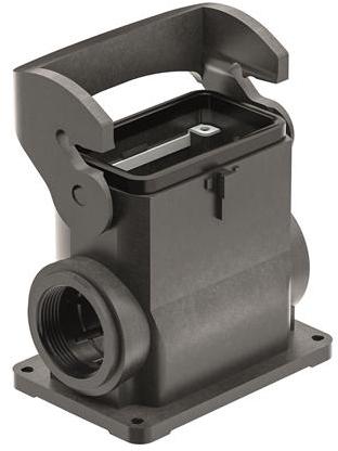 HARTING-19430100252 Schrumpfbalgenadapter Surface Mount Housing 90° 10/B Shell Size Glass Fibre Reinforced Polyamide Self Lock