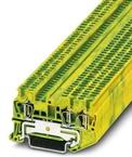 PHOENIX CONTACT-3031144 Bloques terminales del conector Conn Ground Modular Terminal Block F 3 POS Spring Cage ST G DIN Rail/T DIN Rail