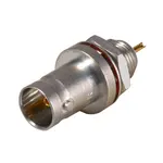 Conn BNC 0Hz to 4GHz 50Ohm Solder Cup ST Panel Mount F Gold Over Nickel