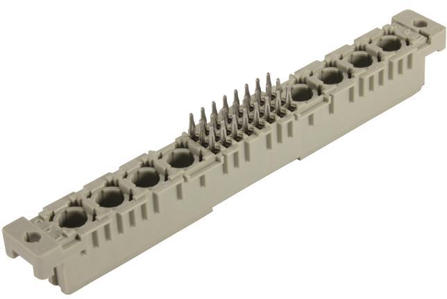 HARTING-09032248830 Steckverbinder, Mutterplatine Backplane Connector DIN-Signal Mflat24-8FP-4, 5C1-AU