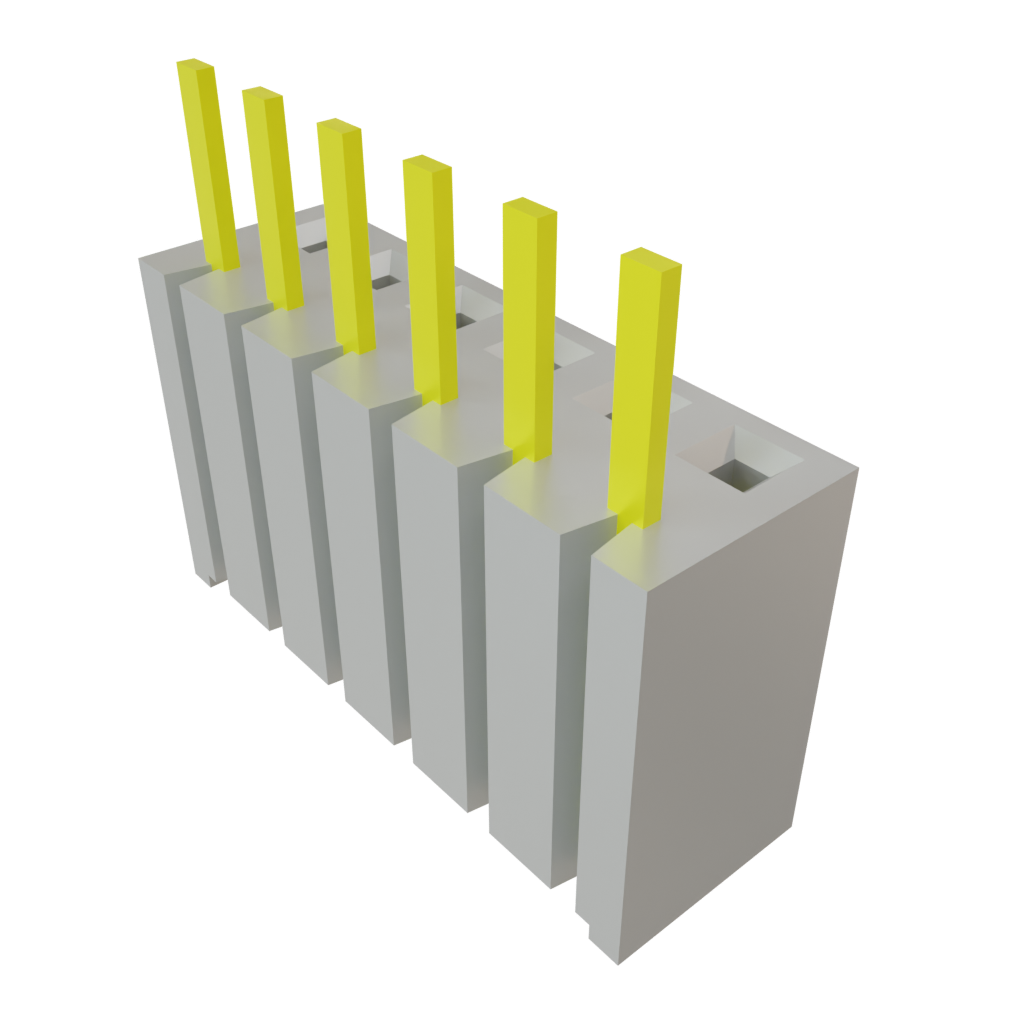 Samtec-BSW-106-04-T-S Piastre connettori e prese PCB Conn Bottom Mount Socket Strip SKT 6 POS 2.54mm Solder ST Bottom Entry Thru-Hole Bulk