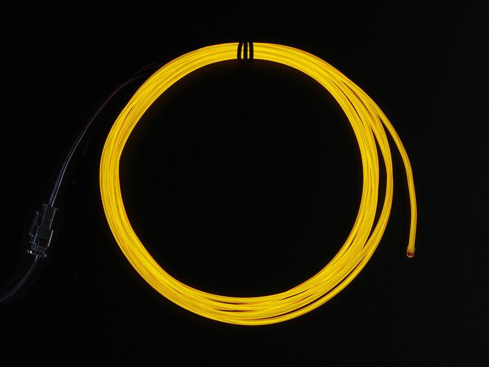 Adafruit Industries-406 Electroluminescent Indicators EL wire - Yellow Electroluminescent