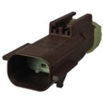Aptiv-33500088 Connector Discrete Wire Housing Conn Housing M 2 POS Crimp ST Panel Mount Brown