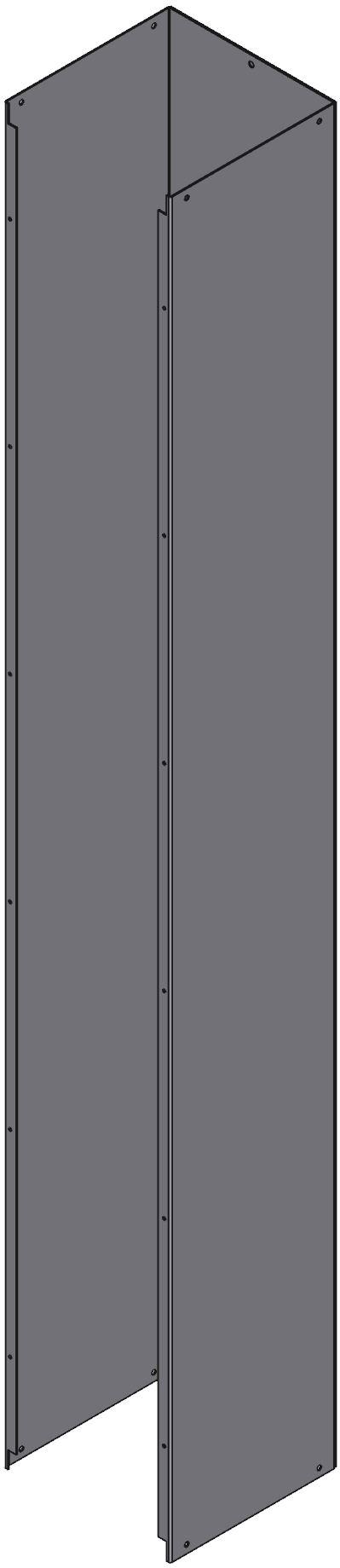 Hammond Manufacturing-CWSC1072NK Wiring Ducts Wiring Ducts Straight Section Square with Cover Screw Steel Gray