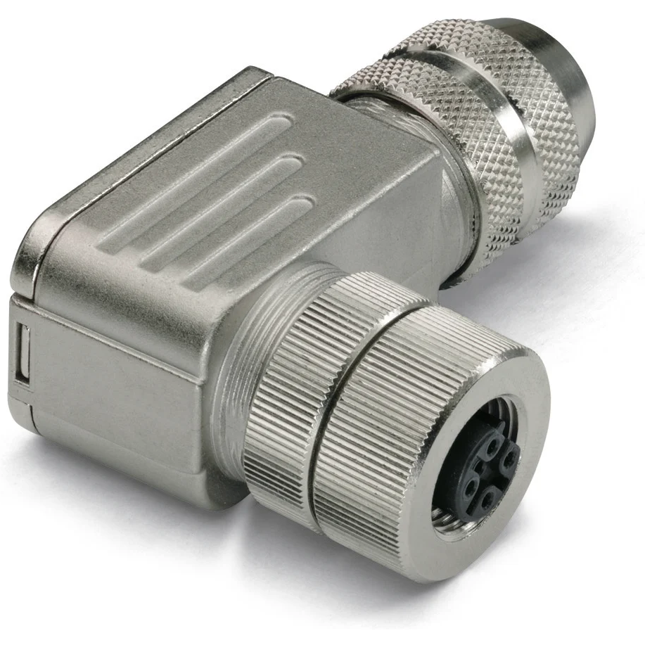 WAGO-756-9414/060-000 圆形连接器 M12 Socket, B-coded, Angled, configurable