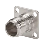 Conn TNC 0Hz to 11GHz 50Ohm Solder Cup ST Panel Mount RCP Gold Over Nickel Single