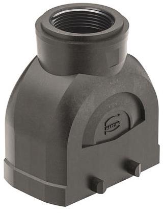 HARTING-19430100426 Adaptadores de manguitos ajustables Hood 180° 10/B Shell Size Glass Fibre Reinforced Polyamide Double Lock