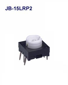 NKK Switches-JB-15LRP2 Switch Tactile Switch Tactile OFF (ON) SPST Square Button PC Pins 0.05A 24VDC 5000000Cycles 1.8N Thru-Hole