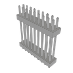 Conn Board Stacker HDR 18 POS 2mm Solder ST Top Entry Thru-Hole Bulk