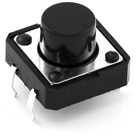 SparkFun Electronics-COM-09190 Tastschalter Switch Tactile N.O. SPST Round Button PC Pins Thru-Hole