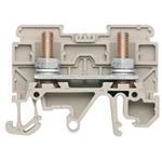 Conn Feed-Through Terminal Block 2 POS Screw T DIN Rail 65A