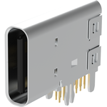 Amphenol-GSB1C912140FSHR Connector USB USB 2.0 Type C, 14 Pin, Receptacle, Right Angle, DIP Type