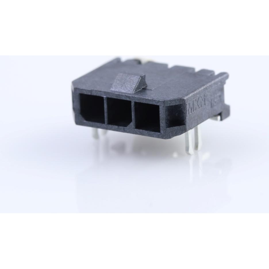 Molex-0436500309 Connector Headers and PCB Receptacles Conn Wire to Board HDR 3Power POS 3mm Solder RA Side Entry SMD Micro-Fit 3.0 T/R