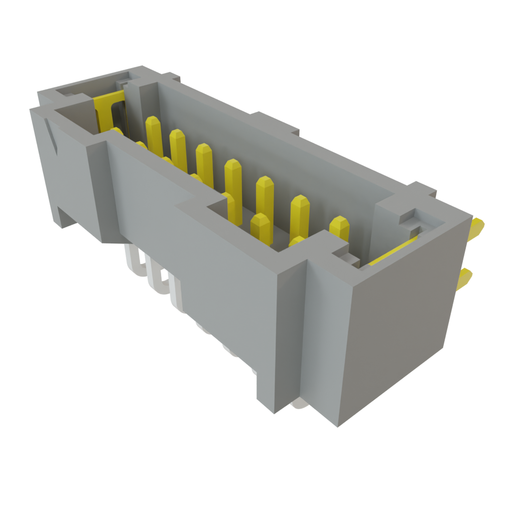 Samtec-T2M-107-01-L-D-RA-WT Steckverbinderleisten und Leiterplattenbuchsen Conn Shrouded Header HDR 14 POS 2mm Solder RA Side Entry Thru-Hole Tube