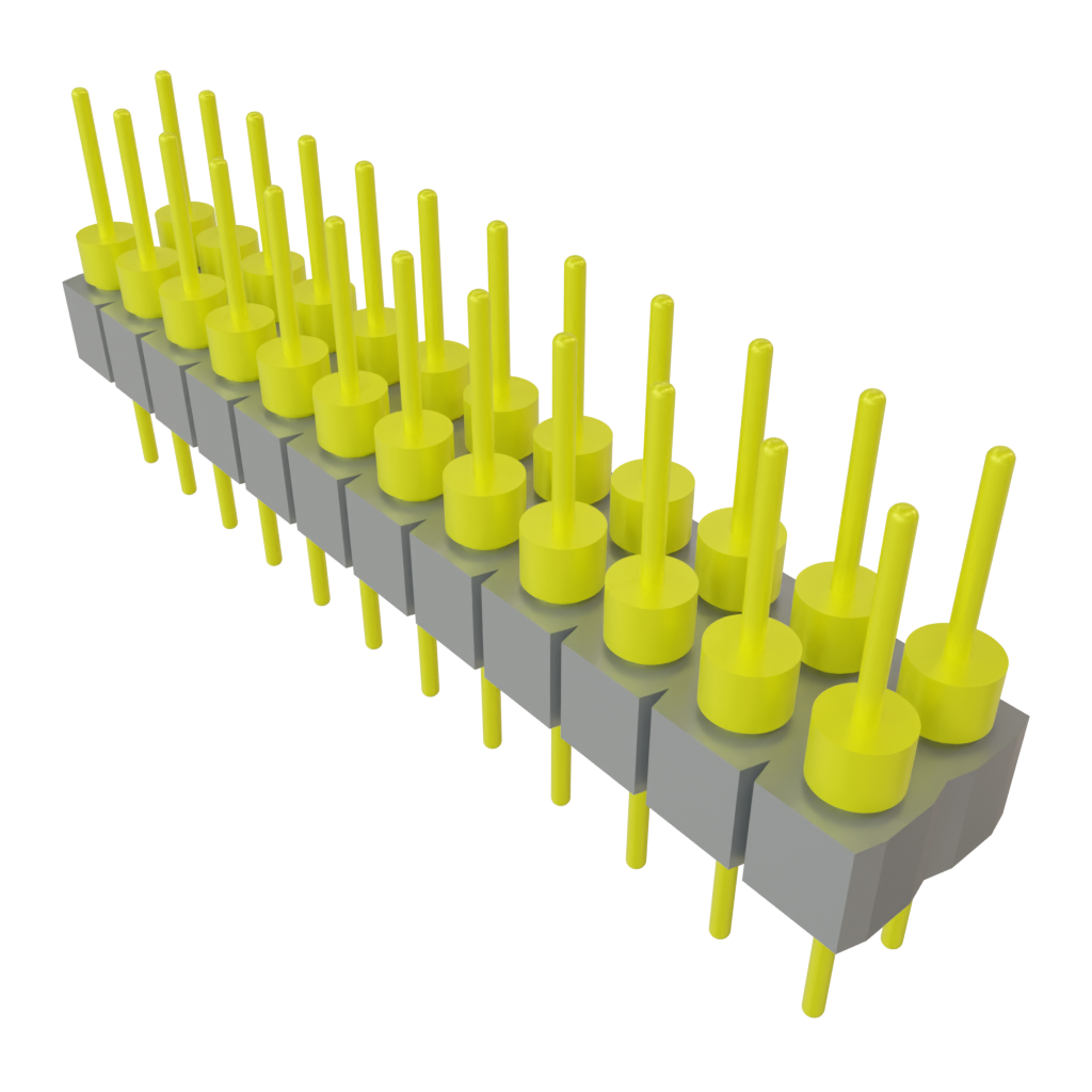 Samtec-TD-112-G-AA Connector Headers and PCB Receptacles Conn Unshrouded Header HDR 24 POS 2.54mm Solder ST Top Entry Thru-Hole Tube