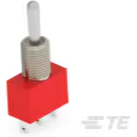 TE Connectivity-A101SCWZQ04 Interruptor de palanca Switch Toggle ON None ON SPDT Long Bat Lever Wire Lug 5A 250VAC 28VDC Panel Mount with Threads Medical Bulk