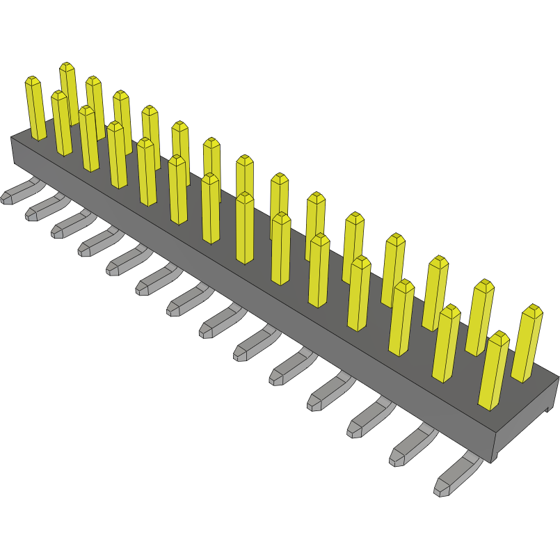 Samtec-TMM-114-01-L-D-SM Steckverbinderleisten und Leiterplattenbuchsen Conn Unshrouded Header HDR 28 POS 2mm Solder ST Top Entry SMD Tube