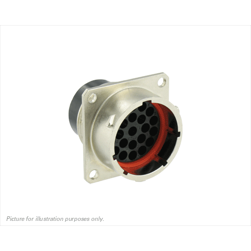 SOURIAU-UT001823PZH6 Steckverbinder, rund Conn Circular PIN 23 POS Crimp ST Wall Mount 23 Terminal 1 Port