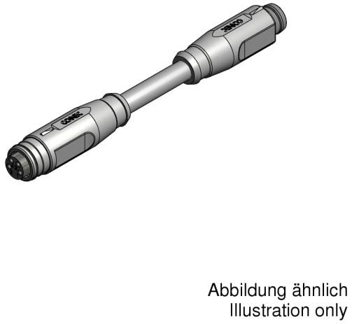 CONEC-42-10819 Andere Kabelbaugruppen Connecting Cable, Brass, Nickel, Gold Plated