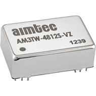Aimtec-AM3TW-2412S-VZ Convertitore da DC a DC e modulo di regolazione della commutazione Module DC-DC 24VIN 1-OUT 12V 0.25A 3W 12-Pin DIP Module