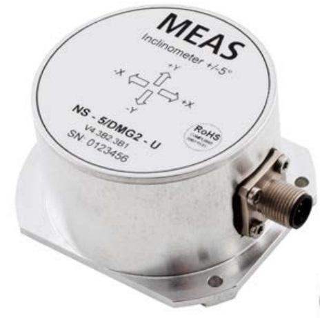 TE Connectivity-G-NSDMG-023 Spezialsensor Inclinometer Analog/Digital Output 12V/15V/18V/24V 8-Pin