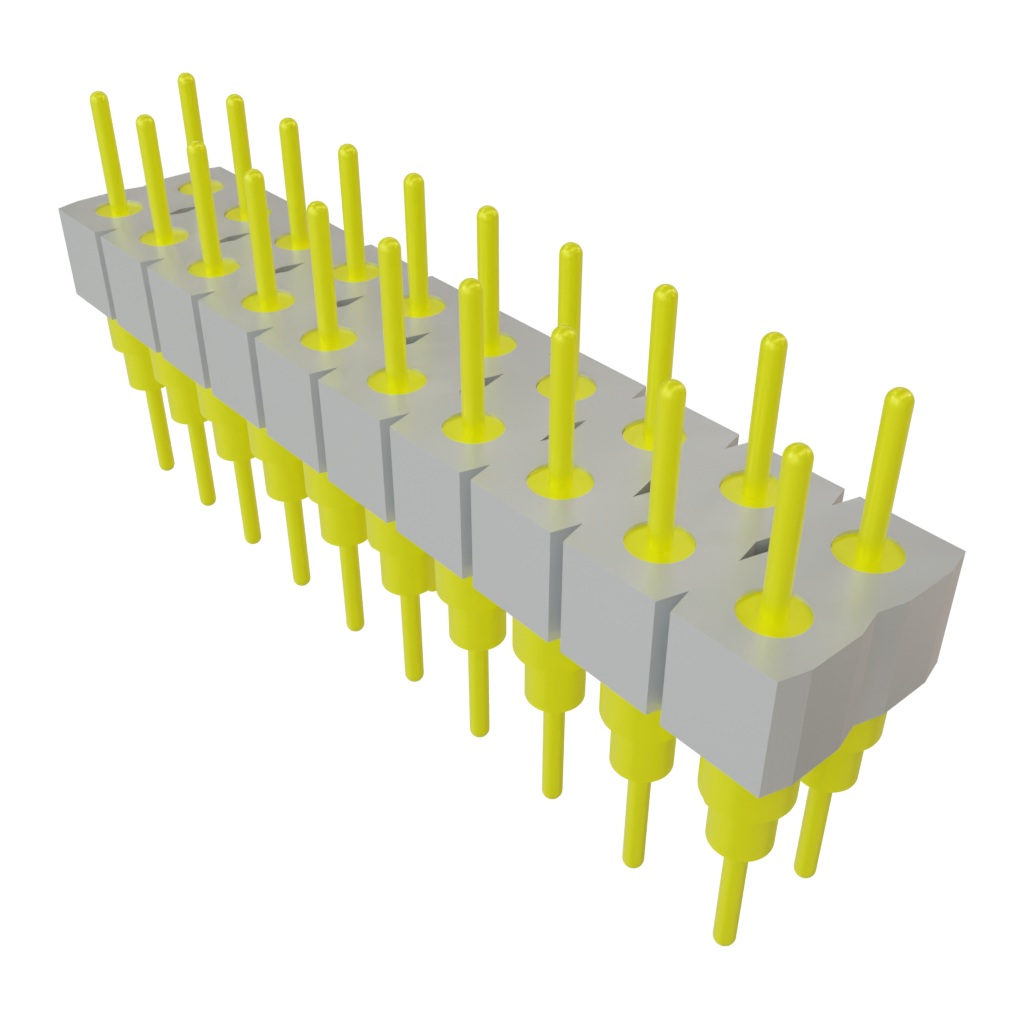 Samtec-BBD-110-G-A 连接器插头及 PCB 插座 Conn Unshrouded Header HDR 20 POS 2.54mm Solder ST Top Entry Thru-Hole Tube